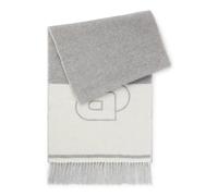 BOSS Wool-blend scarf with Double B monogram jacquard - Style Vianna_35*180, 50533865 Light Grey pcs.