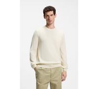 BOSS Wool-blend sweater with a textured front - Style H-Habito_IN, 50576726 Natural XXXL