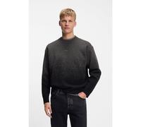 BOSS Wool-blend sweater with degradé pattern - Style Kalbrush, 50548701 Black S
