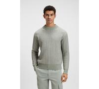 BOSS Wool-blend sweater with ribbed knit - Style Korth, 50548687 Light Grey L