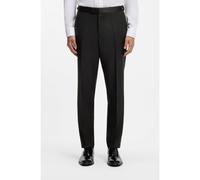 BOSS Wool-blend trousers with silk trims - Style L-Peet-Tux-244, 50549584 Black 30R