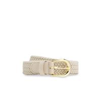 BOSS Woven belt with leather trims - Style Carol-WnE-L_Sz25, 50563794 Light Beige 32