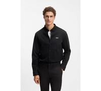 BOSS Wrinkle-resistant shirt in cotton jersey with natural stretch - Style ST_Motion L, 50555946 Black XL