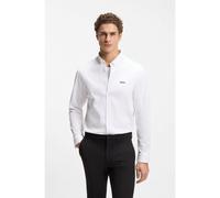 BOSS Wrinkle-resistant shirt in cotton jersey with natural stretch - Style ST_Motion L, 50555946 White XXXL