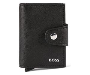 Boss Zair Credit card case Leather 7 cm black