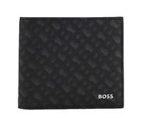 Boss Zair Geometric Pattern Leather Wallet - Black - One Size - Black - 100% Leather