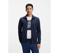 BOSS Zestart Full Zip Sweatshirt Navy Blue - XXL