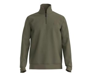 Boss Zetrust 10234591 Orange Half Zip Sweatshirt Green XL Men