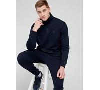 BOSS Orange Zetrust Mens 1/4 Zip Sweatshirt - Dark Blue 404 - Dark Blue 404 - XL
