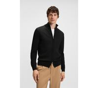 BOSS Zip-up cardigan in virgin wool - Style H-Illarione, 50543153 Black M