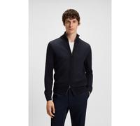BOSS Zip-up cardigan in virgin wool - Style H-Illarione, 50543153 Dark Blue M