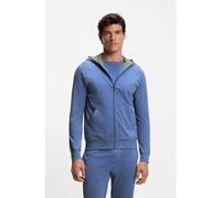 BOSS Zip-up hoodie in stretch cotton with embroidered logo - Style Mix&Match Jacket H, 50515313 Blue S