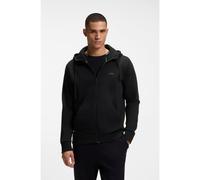 BOSS Zip-up hoodie in stretch cotton with logo print - Style Saggy, 50506161 Black M