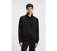 BOSS Zip-up jacket in cotton terry with logo badge - Style Zestart, 50511709 Black 5XL