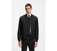BOSS Zip-up jacket in virgin-wool serge - Style H-Hanry-BMB-B1, 50474269 Black 36R