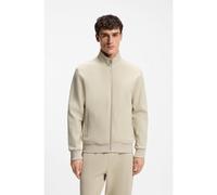 BOSS Zip-up sweatshirt in mercerised stretch-cotton piqué - Style H-Shepherd 100, 50532755 Light Beige S