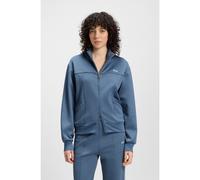 BOSS Zip-up sweatshirt with contrast logo - Style Erena, 50544177 Blue XS