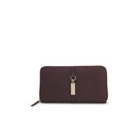 BOSS Ziparound wallet in grained leather with Double B charm - Style Ameline Ziparound, 50573374 Dark Red pcs.