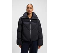 BOSS Zipped puffer jacket in lustrous fabric - Style C_Padilena, 50548035 Dark Blue 10