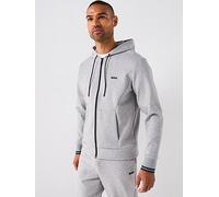 BOSS Zone Full Zip Regular Fit Hoodie - Dark Grey, Dark Grey, Size 3Xl, Men Dark Grey