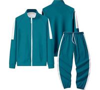 BOSSETY Personalized Squid Sweatshirt, Game 3 Costume Tracksuit, The Gamer Green Tracksuit, Green Zip Sports Jogging Casual Sweat Jacket Pants Suit Outfits
