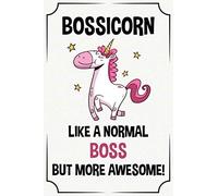bossicorn like a normal boss but more awesome funny cute cool unicorn birthday christmas notebook journal gag gift for boss: appreciation gifts ... mum wife gift from pet secret santa husband