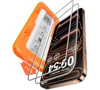 BossKiss Screen Protector for iPhone 17 Pro Max 2 Pack | 9H+Tempered Glass | 12FT Military-Grade Shatterproof | Full Coverage | Bubble Free | Anti-Scratch | Auto Dust-Elimination