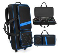 BOSSTIN DJ Controller Case with Wheels Compatible with DDJ FLX10 /1000 /FLX6 /REV7 /REV5 (Blue)