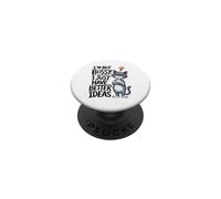 Bossy Cat Better Ideas Clever Feline Humor PopSockets Adhesive PopGrip