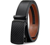 BOSTANTEN Leather Ratchet Belts for Men - Ratchet Mens Belt 1 3/8" with Adjustable Automatic Buckle - Fit for Jeans, Suits and Every Occasion