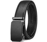 BOSTANTEN Leather Ratchet Belts for Men - Ratchet Mens Belt 1 3/8" with Adjustable Automatic Buckle - Fit for Jeans, Suits and Every Occasion