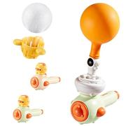BOSTEU 3 in 1 Kids Breathing Exerciser with Whistle Foam Balls & Balloons, Speech Lung Respiratory Training Toy (green)