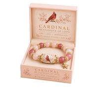 BOSTEU Bluebird Blessings Bracelet, Inspirational Hummingbird Strength Beaded Bracelets, Bird Pattern Blessings Wrist Charm For Women (C)