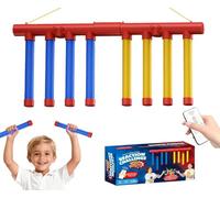BOSTEU Drop Sticks Game with Remote, Falling Sticks Catching Game, Drop It Catch It Reaction Games, 3 Dropping Speeds Hand-Eye Coordination Challenge Games for 1-2 Players