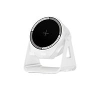 BOSTEU Wireless Induction Bluetooth Speaker with Wireless Charger Stand and RGB Light for Mobile Phone, iPad/Tablet Cell Phone Stand (White)