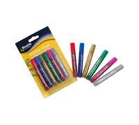 Bostik Glitter Glue Pens for Arts and Crafts, Easy to Use, Less Mess, Washable, Solvent Free, UKCA and CE Approved, 6 Coloured Glue Pens