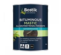 Bostik Bituminous Mastic for Roofs a Trowel Grade bituminous Material for Waterproofing. Colour Black, 5 Litre