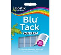 Bostik Blu Tack Squares 45g - Multipurpose Reusable Adhesive - Clean - Safe & Easy to Use - Non-Toxic