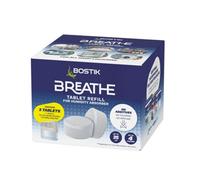 Bostik Breathe Dehumidifier Refill Tablets - Dye & Fragrance-Free, Covers 25m2, Pack of 2
