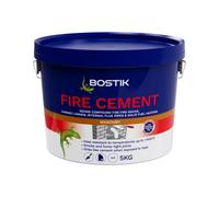 Bostik Fire Cement Buff - 5kg - Heat Resistant Sealant for Fireplaces, Stoves & Chimneys - Up to 1400°C