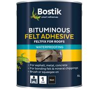 Bostik Cementone Feltfix Bitumen Roof Felt Adhesive 5ltr - Black