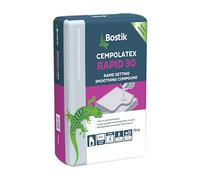 Bostik Cempolatex Rapid 30, Rapid Setting Smoothing Compound Accepts Foot Traffic in Just 30 Mins, Size - 16kg Bag, Colour - Grey