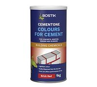 Bostik Cement Colour Powder Cementone No1 - 1kg - For Concrete, Mortar, Render - Brick Red