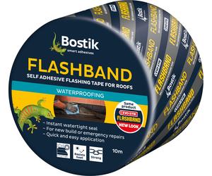 Bostik Evo-Stik Flashband Waterproof Self Adhesive Flashing Tape - 300mm x 10m - Grey