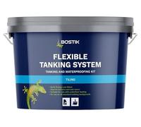 Bostik Felxible Tanking System | Rapid Setting Kit | Includes: Flexible Liquid, 10m Jointing Tape, Floor Matting and Primer | 5.6KG