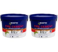 Bostik Fire Cement Buff - 5kg - Heat Resistant Sealant for Fireplaces, Stoves & Chimneys - Up to 1400°C (Pack of 2)