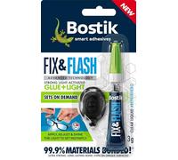 Bostik Fix & Flash Adhesive UV Light Activated All Purpose 3g Glue 30619199