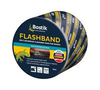 Bostik Flashband Self Adhesive Flashing Tape for Roofs Grey - 300mm x 10m - Provides an Instant Watertight Seal