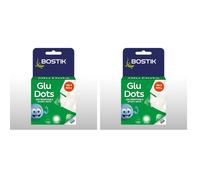 Bostik Glu Dots on a Roll Removable Double Sided Clear Glue Dots For Instant Fixing Crafts No Mess x200 Pack of 2 - This product is designed wi