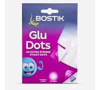 Bostik : Glu Dots : Permanent : Extra Strong : Clear : Pack of 64